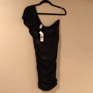 Black Love Rocks semi-formal dress